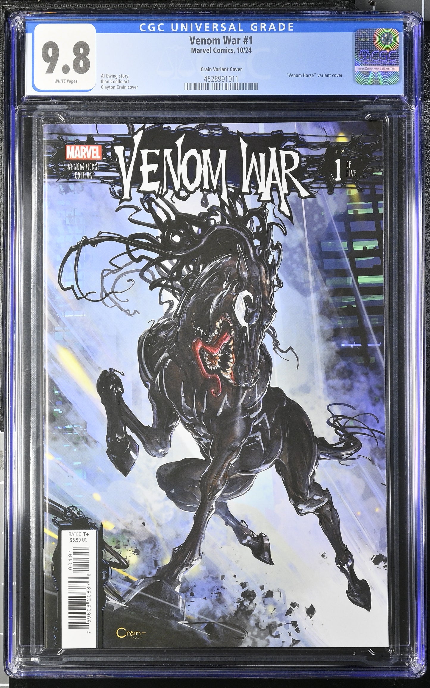 Venom War #1 Clayton Crain Variant Cover