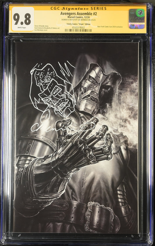 Avengers Assemble #2 Signed and Sketched by Lee Bermejo Limited to 600