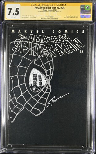 Amazing Spider Man V2 #36 *911 Tribute Sketch by Scott Hanna