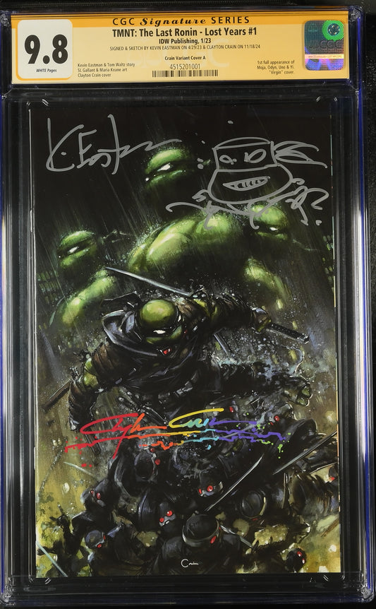 TMNT: The Last Ronin-Lost Years #1 Signed by Clayton Crain and Kevin Eastman